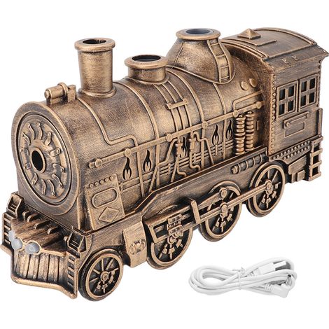 Humidificateur en forme de Train, diffuseur de brume fraîche à Double sortie, pour chambre à coucher, bureau, capacité de 300ml (1/5)