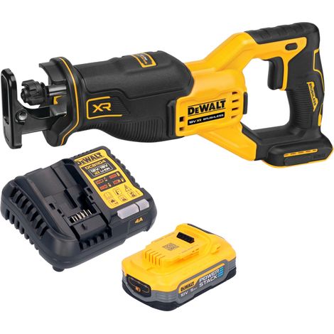 Sierra recíproca a batería DeWalt DCS 382 H1 Sierra sable 18 V sin escobillas + 1 batería Powerstack 5,0 Ah + cargador (1/5)