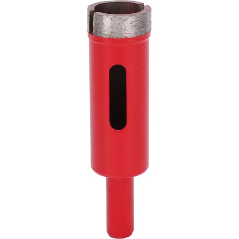 Foret trépan diamanté 22mm, scie cloche denture plate acier rapide pour carrelage, céramique, marbre, perceuse ouverture trou (1/5)