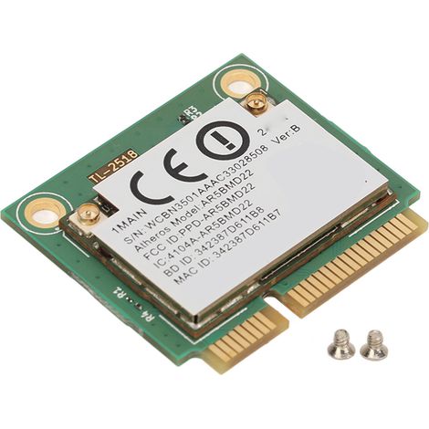 Carte Wi-Fi 5G Mini PCIe Dual-Band 2.4/5 GHz 300 Mbps Bluetooth 4.0 pour PC Portable Windows 7/8/10 (1/5)