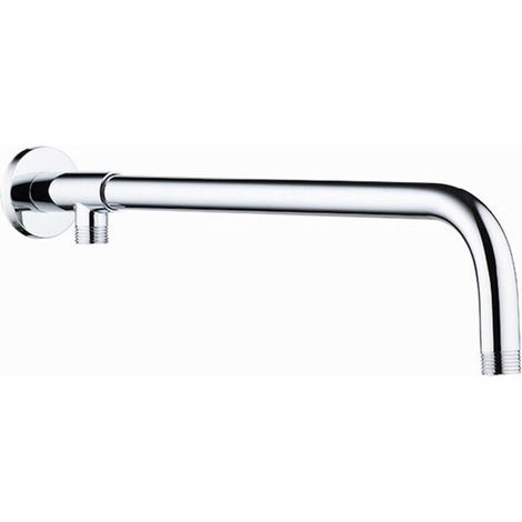 Forehill – Bras de douche mural 40 cm – Acier inoxydable 304 – Raccord G 1/2\' – Finition chromée – Compatible avec la plupart des pommes de douche