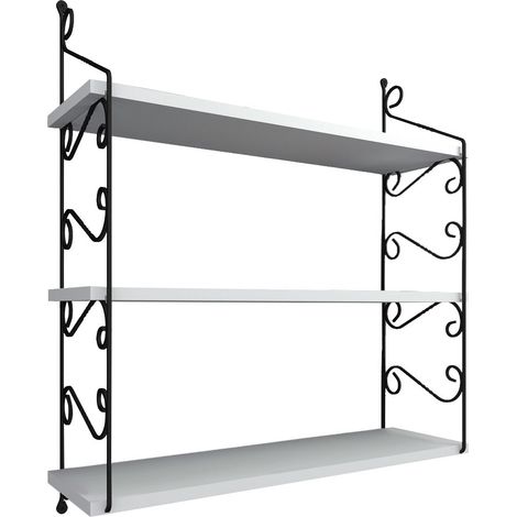 Estante de pared, estante de almacenamiento Shelf Blanco (1/3)