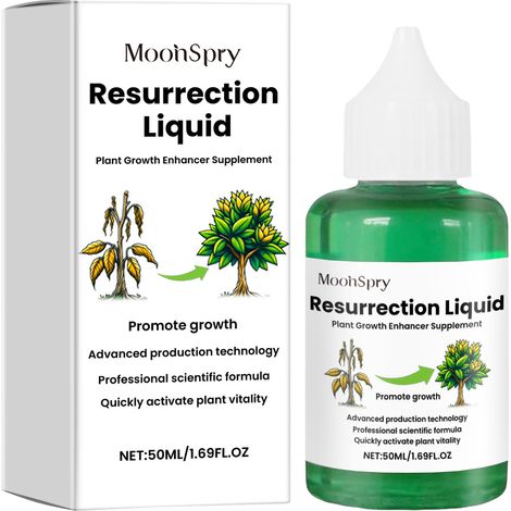 MOONSPRY Pflanzenerneuerungs-Flüssigkeit: Wurzelpflege und Nährstoffergänzung für Blumen, Kräuter, Obstbäume und Grünpflanzen (1/5)