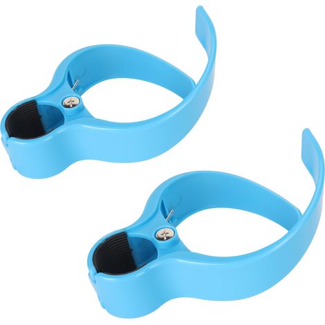 Lot de deux porte-gobelets pour bus, bleus, en ABS robuste, faciles à installer, mains libres, adaptés aux tasses à café et autres boissons. (1/5)