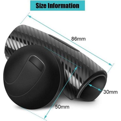 Boule De Volant - Antidérapante Universelle Pour Conduite Assistée - Noir - 1 Pièce (1/5)