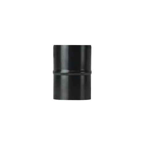 RACCORDO M/M PER STUFE A PELLET NERO OPACO PESANTE MM.1,2- - ø cm.10 M/M - 2 pezzi SAVE