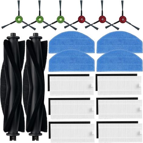 Accessory Kit Spare Parts for G20 / G20 Pro, for Evol 3 Robot Vacuum Cleaners, 2 Main Brushes, 6 Side Brushes, 6 Filters, 4 Mop Wipes. (1/5)