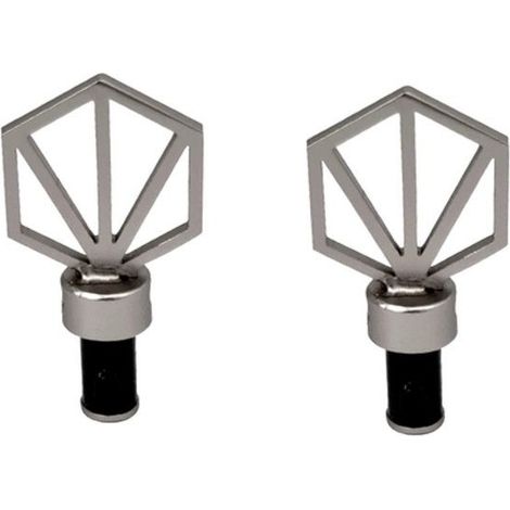 tapas finales para barra de acristalamiento, diámetro 10 mm, diseño gris, CESSOT CESSOT