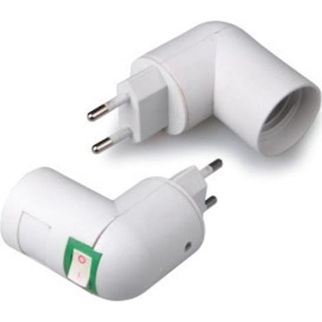 lot De 2 Douilles Euro E27 (sans Ampoules) Avec Interrupteur Sans Fil Pour Lampes Murales De Cuisine Ac 230v, Support D'ampoules Led, Adaptateur P (1/5)