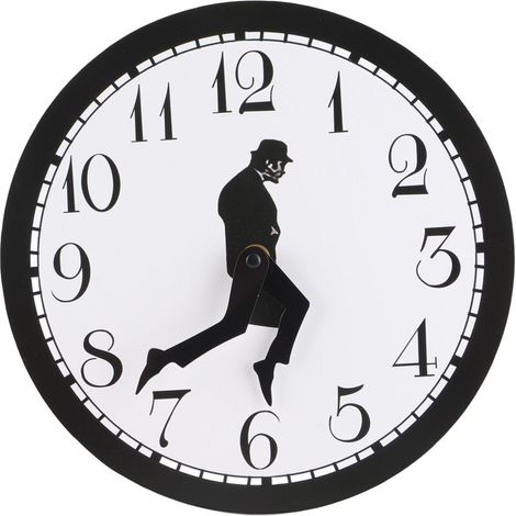 Witzige Wanduhr: Geräuschlose, dekorative Acryluhr (25 cm), perfekt für Büro und Zuhause