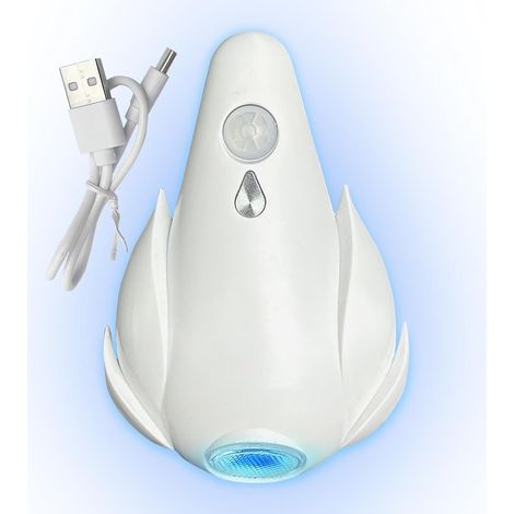 Veilleuse WC LED avec détecteur de mouvement Lampe WC étanche, rechargeable par USB, 7 couleurs (blanche) (1/5)