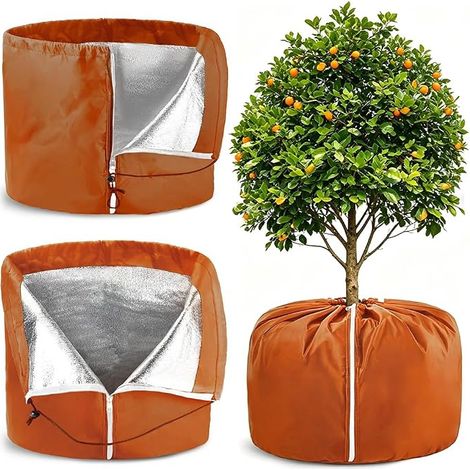 45×50CM Protection Pot de Fleur Hiver, Protege Pot Exterieur Sac Antigel (1/5)