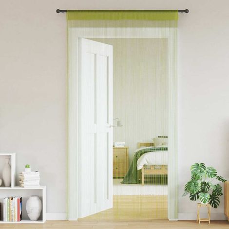 Maison Exclusive - Fadenvorhänge 2 Stk. 100 x 250 cm Grün