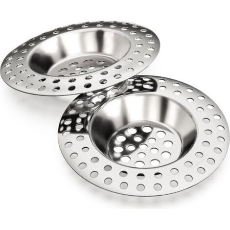 Filtre evier 14g, Lot de 2, pour Tous Les DRAINS, Filtre evier Cuisine, Filtre évier, Grille a evier, bonde Baignoire, Filtre Douche, Grille evier Cuisine, bonde lavabo, bonde Douche
