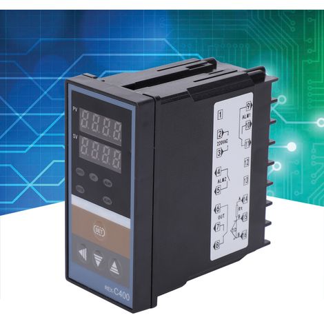 BERM® 220V Temperaturregler REX-C400FK02-MDA: Intelligenter Temperaturregler mit hochpräzisem, einstellbarem Temperaturschalter