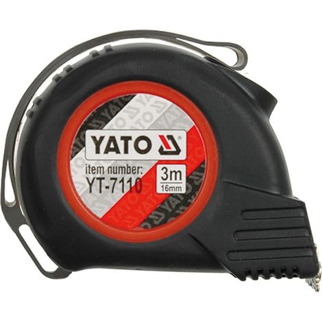 Cinta métrica enrollada 3 m x 16 mm YT-7110 YATO