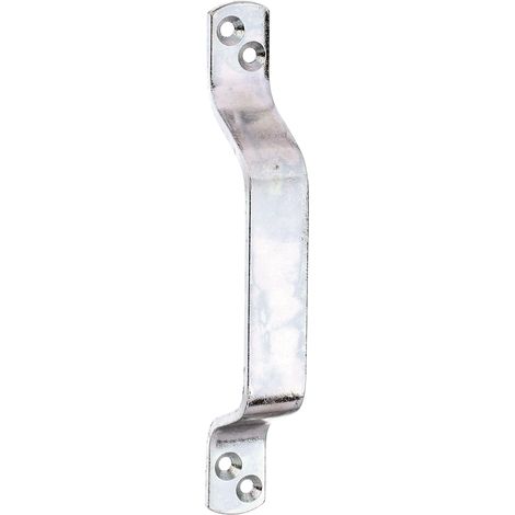 Poignée de porte électro-galvanisé, passivé à couche épaisse 168 x 20 mm (1/2)