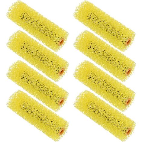8Pcs Rouleau À Peinture 4 Pouces Grande Texture Brosse Éponge (1/5)