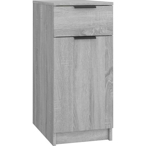 Maison Exclusive - Armario de escritorio contrachapada gris Sonom