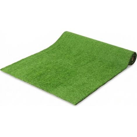 Gazon Artificiel 100 x 400 cm, Tapis d’Extérieur Auto‑Drainant, Épaisseur 10 mm, Vert (1/5)