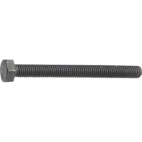 Sechskantschrauben M20 ISO4017 8.8 Länge 80mm Schaft Stahl blank - 25 Stück