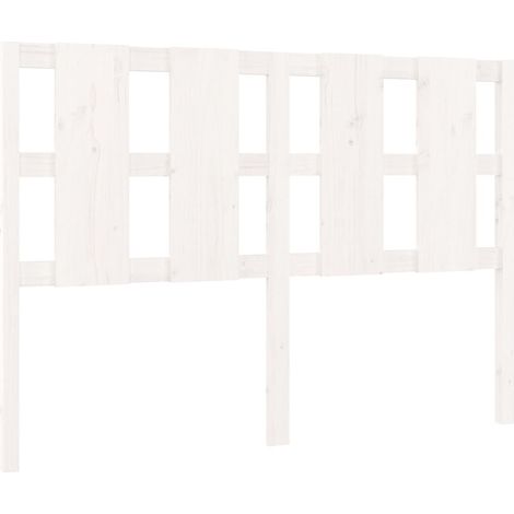 Cabecero accesorio para dormir mueble dormitorio 125,5 x 4 x 100 cm madera de pino blanco TDL0203930