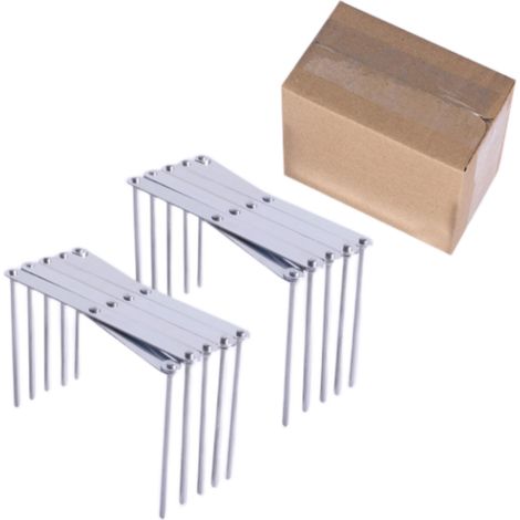 Lot de 2 supports pour couvercles et assiettes, rangement de cuisine pratique, emballage boîte carton (1/5)