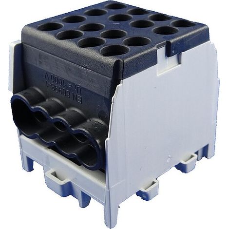 Hauptleitungs-Abzweigklemme - schwarz, 2x Eingang 25 mm² 6x Ausgang 16 mm², 1-polig