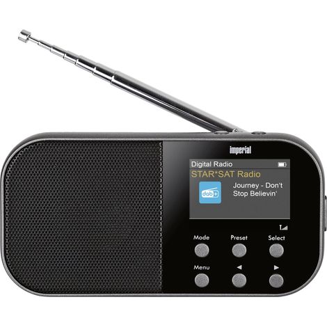 Imperial DABMAN 15 Radio de poche DAB+, FM AUX verrouillage clavier, fonction réveil, rechargeable anthracite W066872 (1/5)