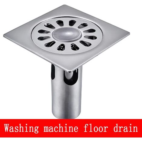 (washing machine-1)Shower Drain Thick Stainless Steel Floor Drain Ordinary Bathroom Toilet Kitchen Balcony Dedicated To prevent odor BaIDaiMoDeng (1/4)