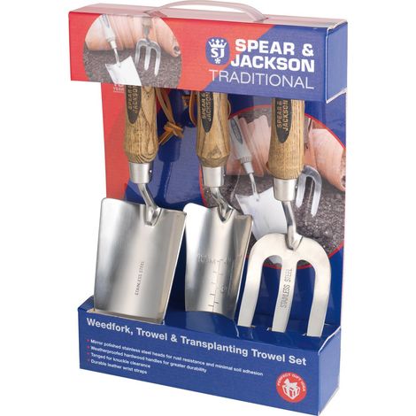 Spear & Jackson TRAD3PS Set regalo tradizionale in acciaio inossidabile da 3 pezzi (1/4)
