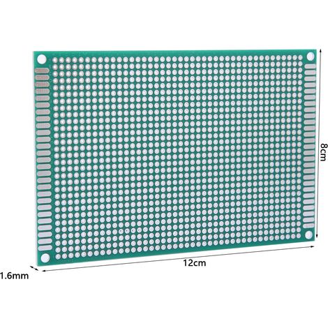 10 Stück 8x12cm doppelseitige Prototyp-Leiterplatten aus Blech (1/5)