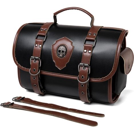 Sac D'outils De Moto - Outil De Modification De Guide De Grande Capacité, Bagages De Moto En Cuir Pour Moto En Cuir Hors Route Sac De Conduite Modifiée Pour Conduite Modifiée, Sac (1/5)