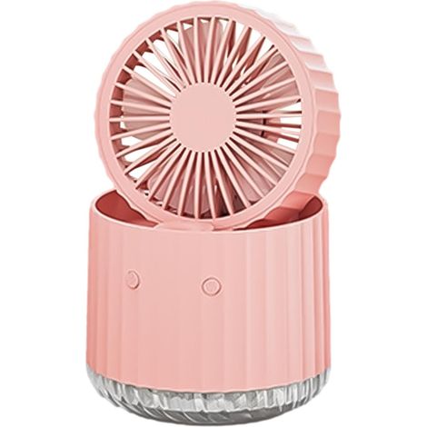 CSPARKV Misting Fan - Water Mist Fan - Portable Outdoor - Electric Fan with Mood Light for Work, Office, Home (1/5)