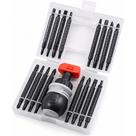 Tournevis à Cliquet 10 en 1 Compact pour Bricolage Domestique (1/5)