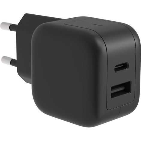 Cargador USB Rápido con Tecnología Gan Fast - 2 Salidas - USB-A y USB-C - 30W (1/5)