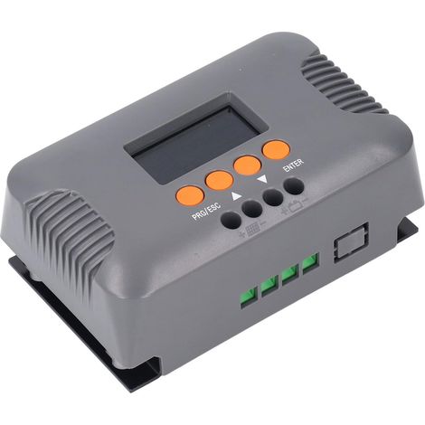 Contrôleur de Charge Solaire 10A MPPT, Régulateur 24V-72V avec Protections électroniques pour Batteries au Lithium Rendement 99%, réactive batteries lithium protégées, compatible plomb-gel-AGM, pour (1/5)