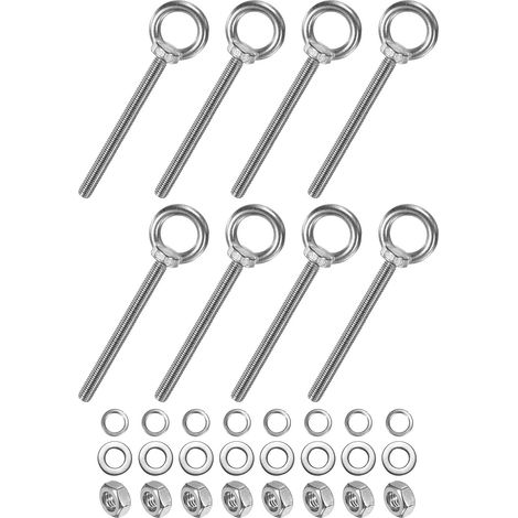 8 Ensembles Boulon A Oeil En Acier Inoxydable M10x121mm (1/5)