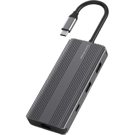 USB 3.1 Typ-C Hub-Splitter mit HDTV-Unterstützung, PD 100W, RJ45 1000M Dockingstation, SD- und TF-Kartenleser (1/5)