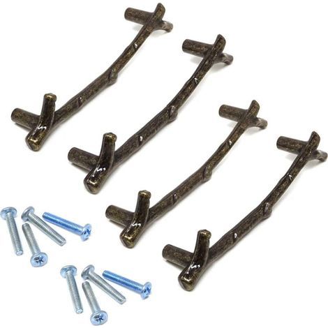 pomelli per cassetti in lega di zinco, maniglie decorative per mobili (bronzo) (1/4)