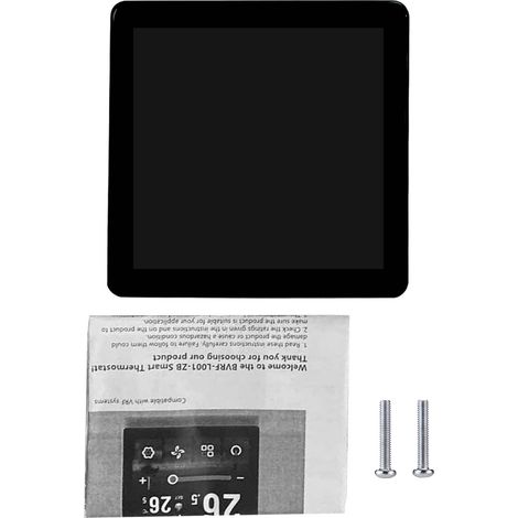 Thermostat numérique AC intelligent climatisation centrale – Écran tactile 4 pouces voix et application TY noir, climatisation (1/5)