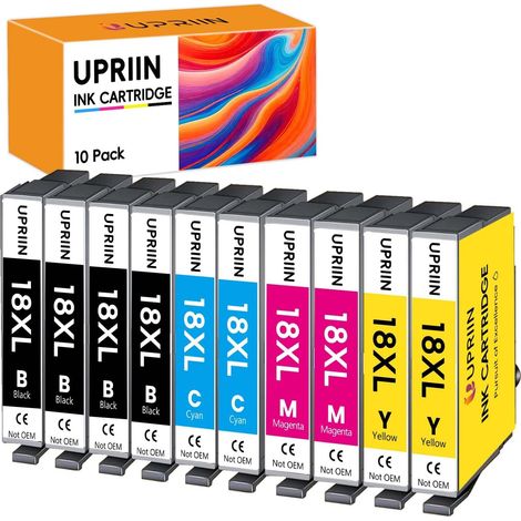 18XL Cartouche d'encre Compatible pour Epson 18XL XP215 XP225 (1/5)