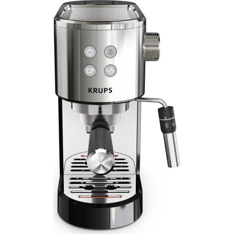 Machine expresso à dosettes inox – 2 tasses max – Arrêt automatique – Départ programmable – KRUPS XP444C10