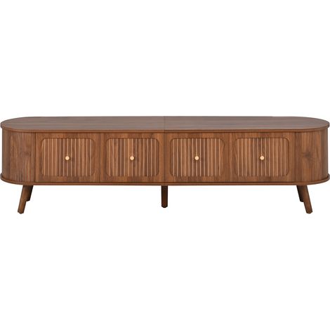 Mobile TV vintage color noce con 4 ante, 180 x 38 x 47 cm (1/5)