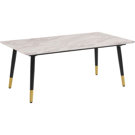 Monza-Table Basse Marbre Noir Or (1/3)
