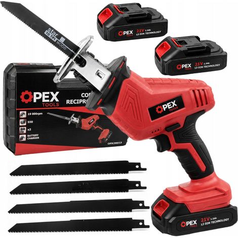 Scie électrique à lame de sabre à batterie lisi ogon, scie à découpe, 2 batteries 21 v (1/5)