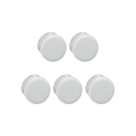 Legrand - LOT de 5 Bou00eetes de du00e9rivation u00e9tanche IP55 - D.70 - Ru00e9f. : 092002x5 (1/5)