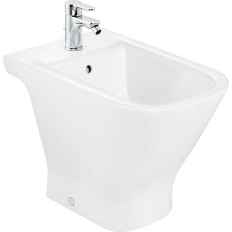 Roca The Gap - Bidet à poser, trou pour robinetterie, blanc A357474000