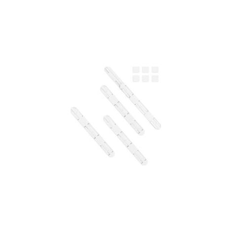 Lots de 2 Supports avec Bride pour Tringle de Penderie en Acier Inoxydable(4.24.23cm) (1/5)