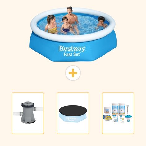 Bestway Bestway Fast Set Ronde - 244x61 cm - 4-pièces S22624 (1/5)
